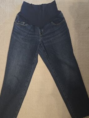 Old Navy Maternity Dark Blue Stretch Waist Jeans